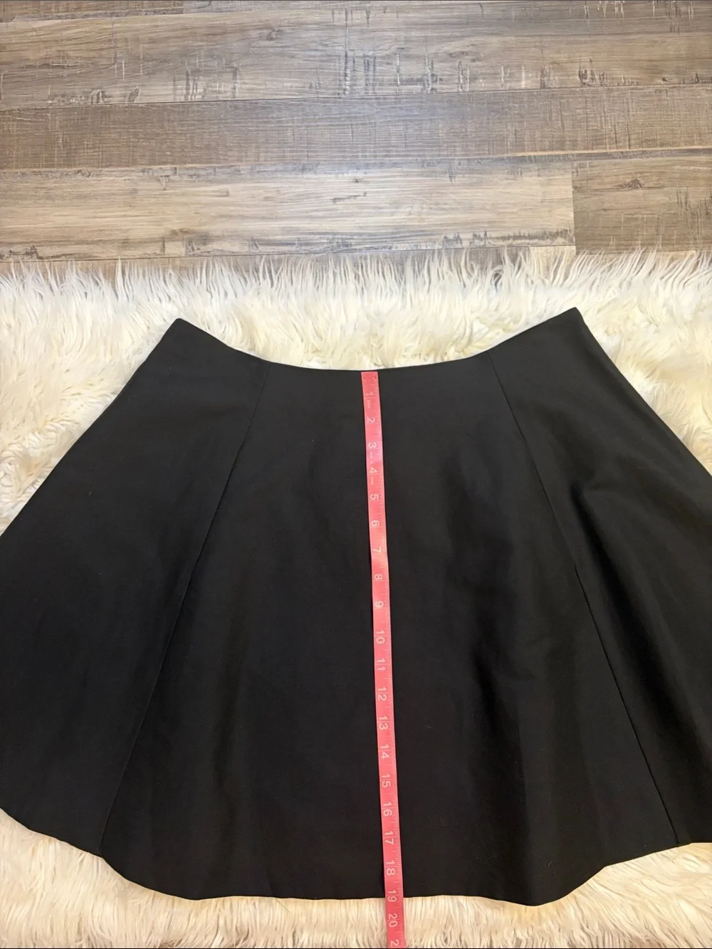 NEW Kate Spade Lula mini skirt cotton silk full A-line pockets black 14